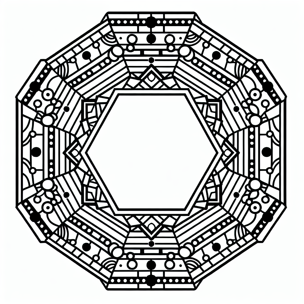 pentagon coloring page